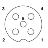 SACC-5P-DSI-M12MS/FS-M16