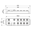 AXL E PN DIO16 M12 6P