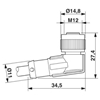 SAC-8P-M12MS/ 1,5-PUR/M12FR