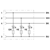 SAC-4P- 1,5-PUR/M12FR-3L