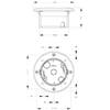 90375 | BASE LT FLUSH V12/24DAC WH