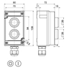 Ex BF 80 2 LM/DT (LED/1ÖS) -60°C